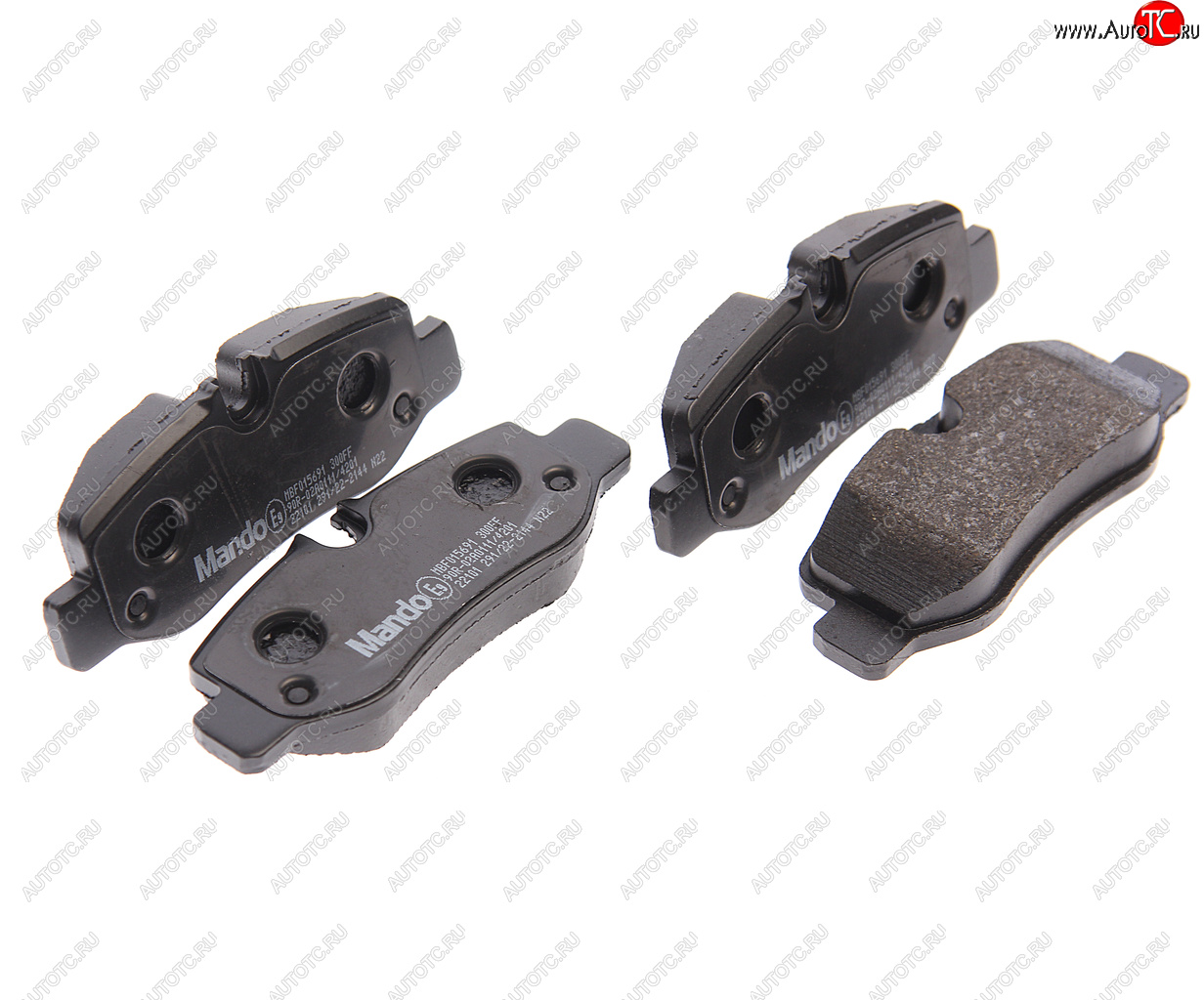 2 079 р. Колодки тормозные MERCEDES Viano,Vito (W447) задние (4шт.) MANDO MANDO mbf015691 MANDO mbf015691  с доставкой в г. Керчь