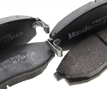1 289 р. Колодки тормозные MITSUBISHI L200 (97-06) передние (4шт.) MANDO MANDO mbf015702 MANDO mbf015702  с доставкой в г. Керчь. Увеличить фотографию 2