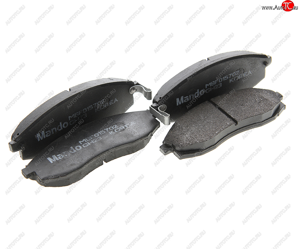 1 289 р. Колодки тормозные MITSUBISHI L200 (97-06) передние (4шт.) MANDO MANDO mbf015702 MANDO mbf015702  с доставкой в г. Керчь