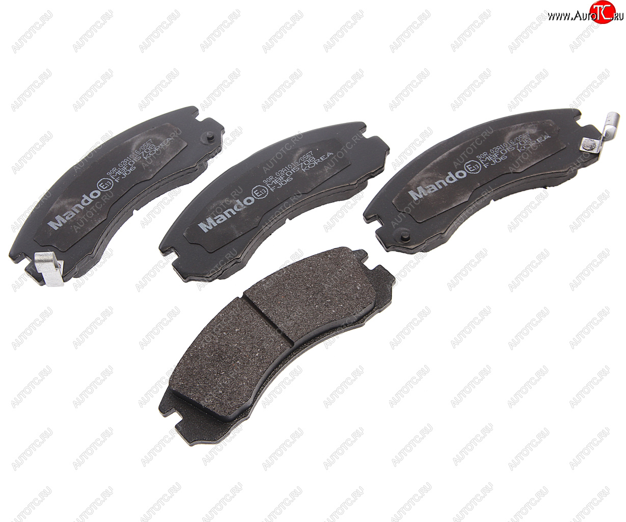 1 449 р. Колодки тормозные MITSUBISHI Outlander (03-),Pajero (00-),Pajero Sport (98-) передние (4шт.) MANDO MANDO mbf015708 MANDO mbf015708  с доставкой в г. Керчь