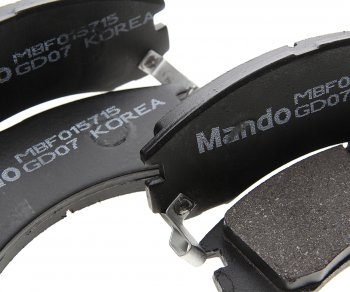 1 299 р. Колодки тормозные MITSUBISHI Outlander (06-) передние (4шт.) MANDO MANDO mbf015715  с доставкой в г. Керчь. Увеличить фотографию 2