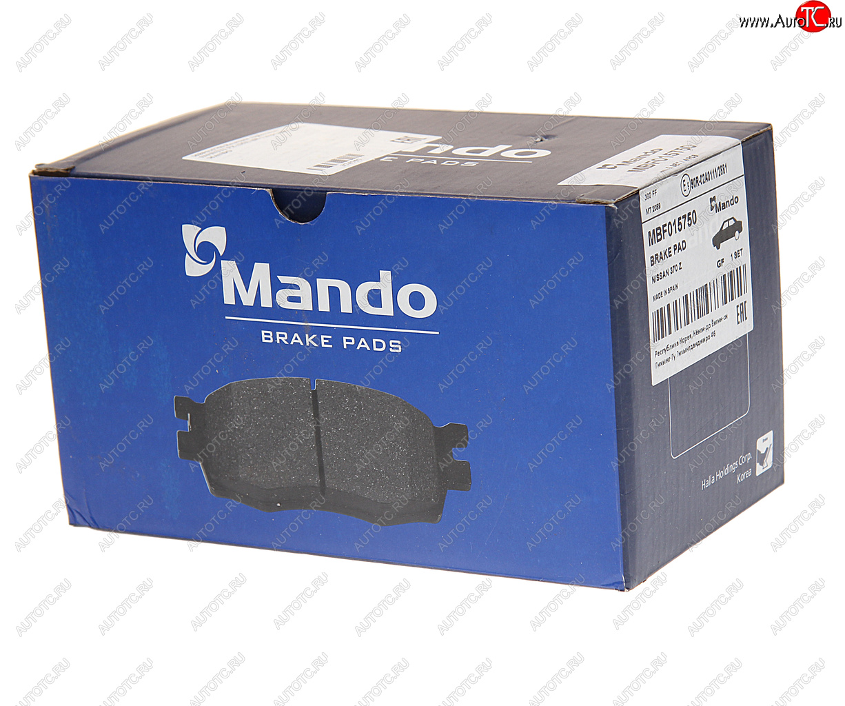 1 439 р. Колодки тормозные INFINITI FX (S51) (08-) передние (4шт.) MANDO MANDO mbf015750 MANDO mbf015750  с доставкой в г. Керчь