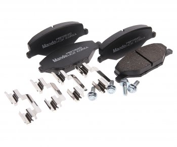 1 889 р. Колодки тормозные VW Polo Sedan (11-) передние (4шт.) MANDO MANDO mbf015812 MANDO mbf015812  с доставкой в г. Керчь. Увеличить фотографию 1