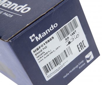 1 099 р. Колодки тормозные TOYOTA Auris (06-) передние (4шт.) MANDO MANDO mbf015885  с доставкой в г. Керчь. Увеличить фотографию 4