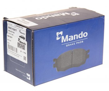 6 349 р. Колодки тормозные VW Touareg AUDI Q7 PORSHE Cayenne (02-) R18 задние (4шт.) MANDO MANDO mbf015917 MANDO mbf015917  с доставкой в г. Керчь. Увеличить фотографию 2