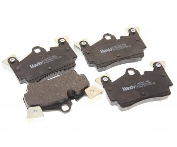 6 349 р. Колодки тормозные VW Touareg AUDI Q7 PORSHE Cayenne (02-) R18 задние (4шт.) MANDO MANDO mbf015917 MANDO mbf015917  с доставкой в г. Керчь. Увеличить фотографию 1