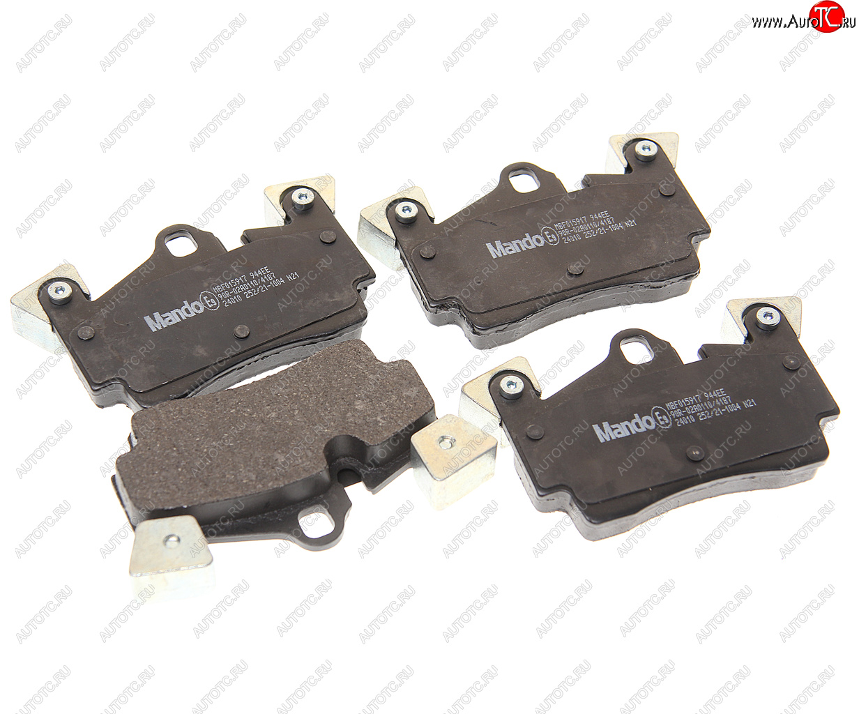 6 349 р. Колодки тормозные VW Touareg AUDI Q7 PORSHE Cayenne (02-) R18 задние (4шт.) MANDO MANDO mbf015917 MANDO mbf015917  с доставкой в г. Керчь