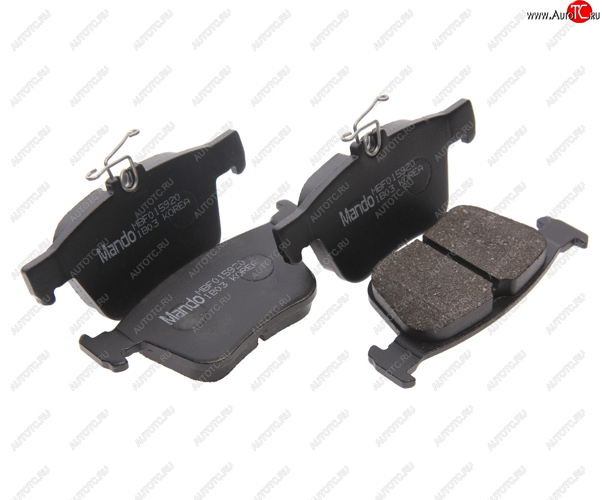 2 899 р. Колодки тормозные VW Golf (12-) AUDI A3 (12-) задние (4шт.) MANDO MANDO mbf015920 MANDO mbf015920  с доставкой в г. Керчь