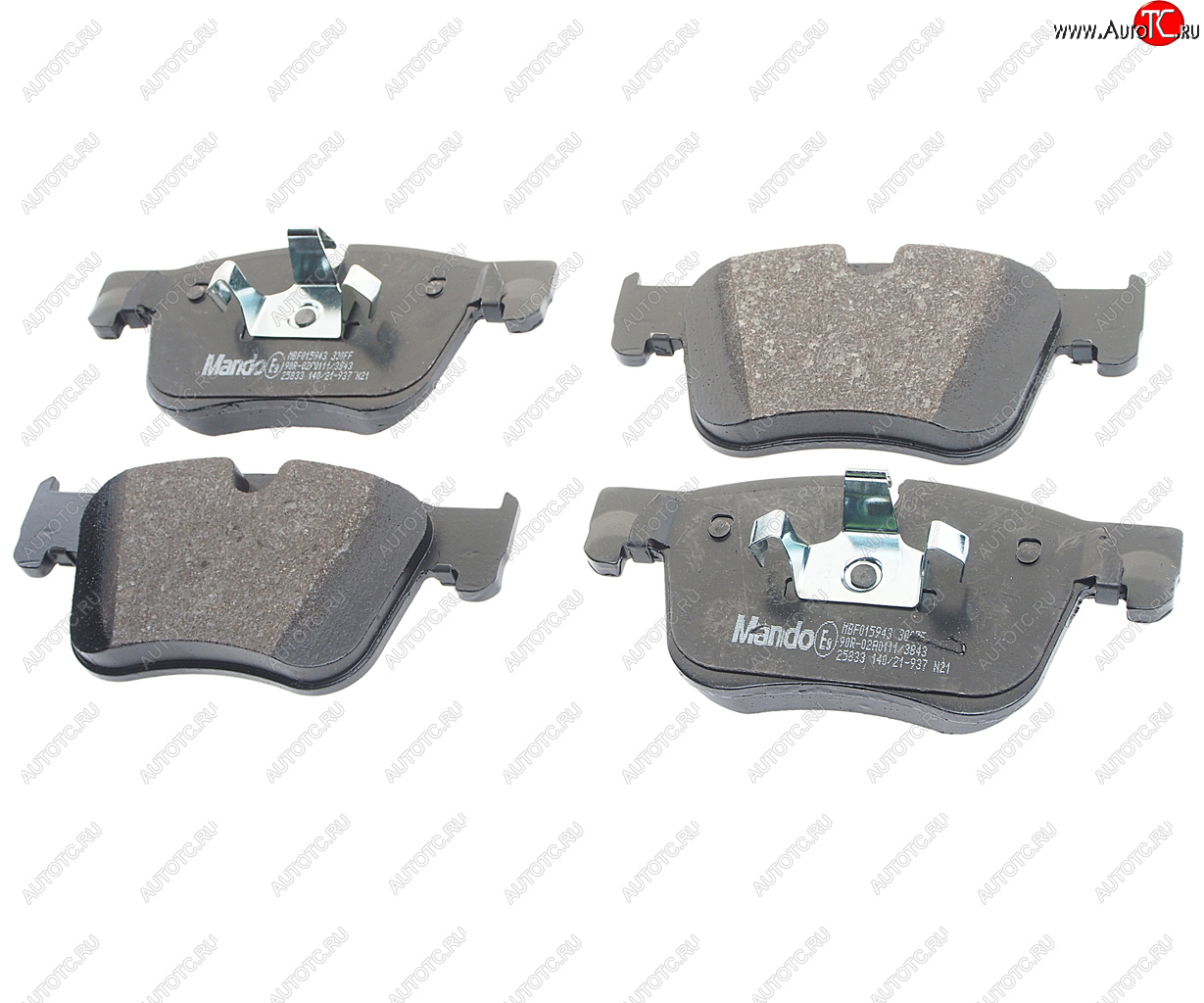 3 499 р. Колодки тормозные PEUGEOT 308 (13-) CITROEN C4 Picasso (13-) передние (4шт.) MANDO MANDO mbf015943  с доставкой в г. Керчь