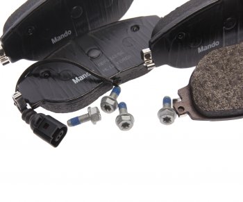 3 499 р. Колодки тормозные VW Golf (17-),Tiguan (16-) AUDI Q3 (17-) SKODA Kodiaq (17-) передние (4шт.) MANDO MANDO mbf016056  с доставкой в г. Керчь. Увеличить фотографию 2
