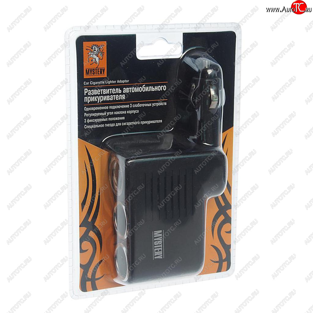 679 р. Разветвитель прикуривателя 3-х гнездовой 12-24V MYSTERY MYSTERY mca-13  с доставкой в г. Керчь
