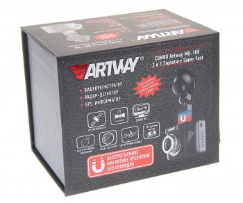 13 499 р. Видеорегистратор с радар-детектором GPS ARTWAY ARTWAY md-108  с доставкой в г. Керчь. Увеличить фотографию 4
