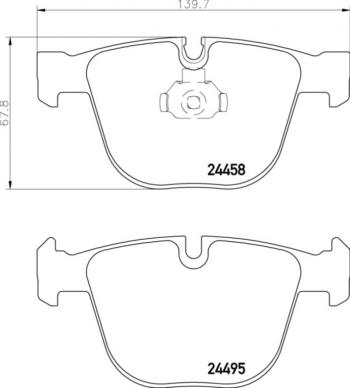 1 839 р. Колодки тормозные BMW X5 (09-),X6 (08-) задние (4шт.) MINTEX MINTEX mdb2879  с доставкой в г. Керчь. Увеличить фотографию 3
