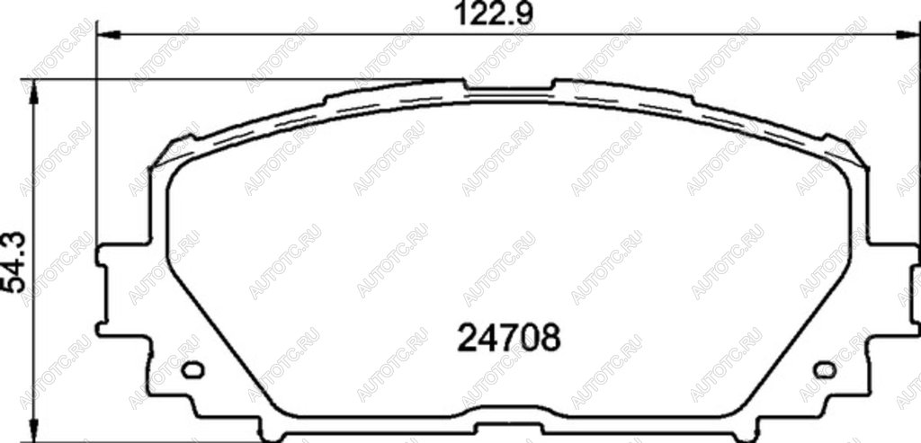 1 279 р. Колодки тормозные передние (4шт.) MINTEX Toyota Yaris XP90 седан рестайлинг (2009-2011)  с доставкой в г. Керчь