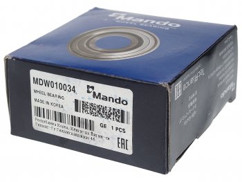 3 579 р. Подшипник ступицы PEUGEOT 307 CITROEN C4 передней MANDO MANDO mdw010034  с доставкой в г. Керчь. Увеличить фотографию 2