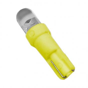 1 р. Лампа светодиодная 12V W1.2W W2х4.6d бесцокольная Round Yellow MEGA ELECTRIC MEGA ELECTRIC me-0415y  с доставкой в г. Керчь. Увеличить фотографию 1