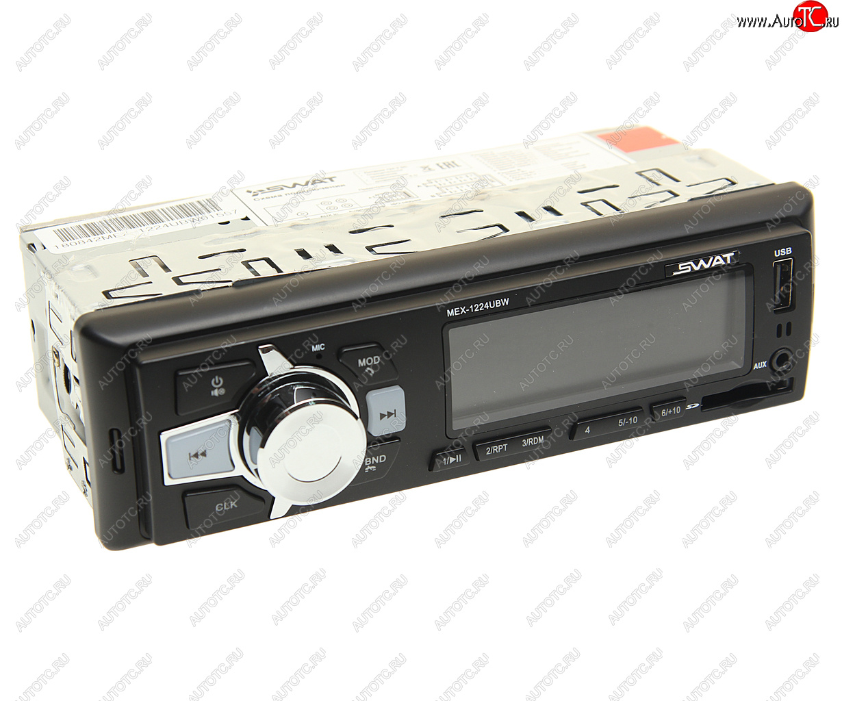 2 099 р. Магнитола автомобильная 1DIN 24V SWAT SWAT mex-1224ubw 24v  с доставкой в г. Керчь