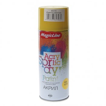 299 р. Краска светло-желтая аэрозоль 400мл MAGICLINE MAGICLINE mg-230  с доставкой в г. Керчь. Увеличить фотографию 1