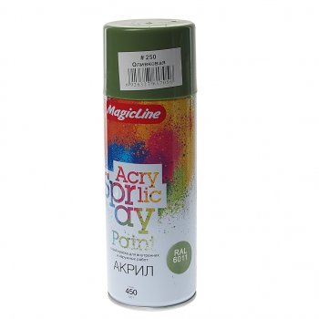 298 р. Краска оливковая аэрозоль 400мл MAGICLINE MAGICLINE mg-250  с доставкой в г. Керчь. Увеличить фотографию 1