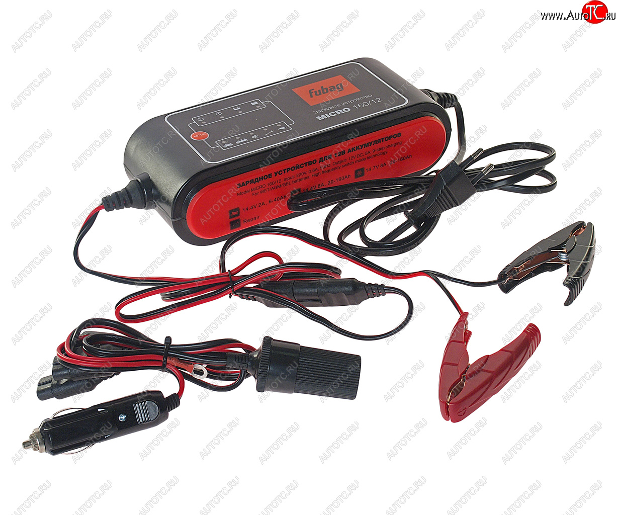 9 999 р. Устройство зарядное 12V 8A 160Ач 220V FUBAG FUBAG micro 16012  с доставкой в г. Керчь