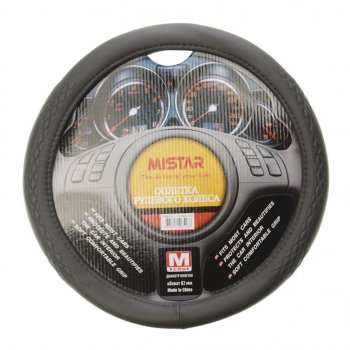 559 р. Оплетка руля (M) 37-39см серая MISTAR MISTAR mis-17stw40 gy (m)  с доставкой в г. Керчь. Увеличить фотографию 1