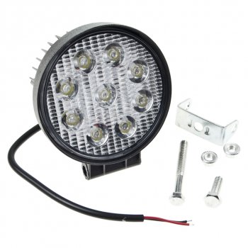 719 р. Фара рабочего света 115мм 27W (рассеянный свет) круглая MISTAR MISTAR mis-27w flood(rn)  с доставкой в г. Керчь. Увеличить фотографию 2