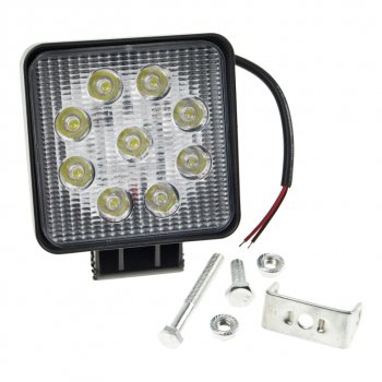 719 р. Фара рабочего света 115мм 27W (рассеянный свет) квадратная MISTAR MISTAR mis-27w flood(sq)  с доставкой в г. Керчь. Увеличить фотографию 2