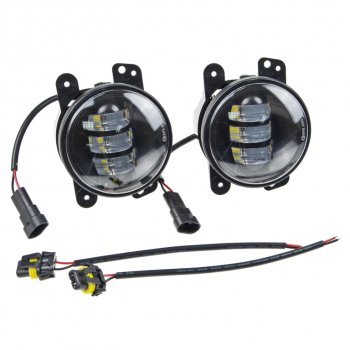 2 499 р. Фара дополнительная 90мм 12V светодиодная White (комплект) MISTAR MISTAR mis-un30w  с доставкой в г. Керчь. Увеличить фотографию 2