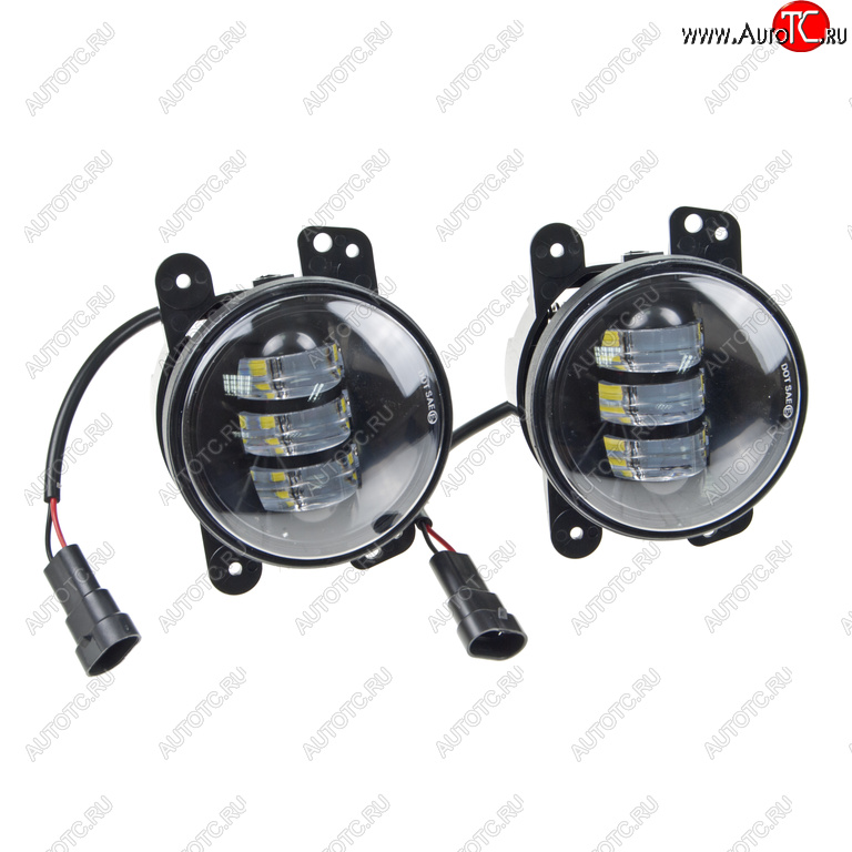 2 499 р. Фара дополнительная 90мм 12V светодиодная White (комплект) MISTAR MISTAR mis-un30w  с доставкой в г. Керчь