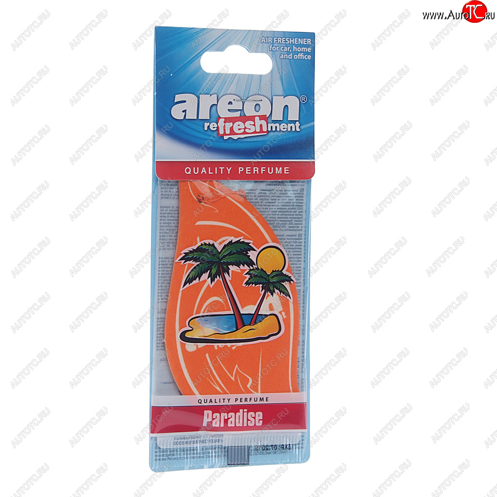 76 р. Ароматизатор подвесной пластина (рай) Refreshment Airplane AREON AREON mks09  с доставкой в г. Керчь