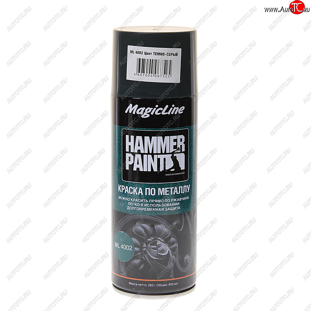 399 р. Краска по ржавчине темно-серый аэрозоль 400мл MAGICLINE MAGICLINE ml4002  с доставкой в г. Керчь