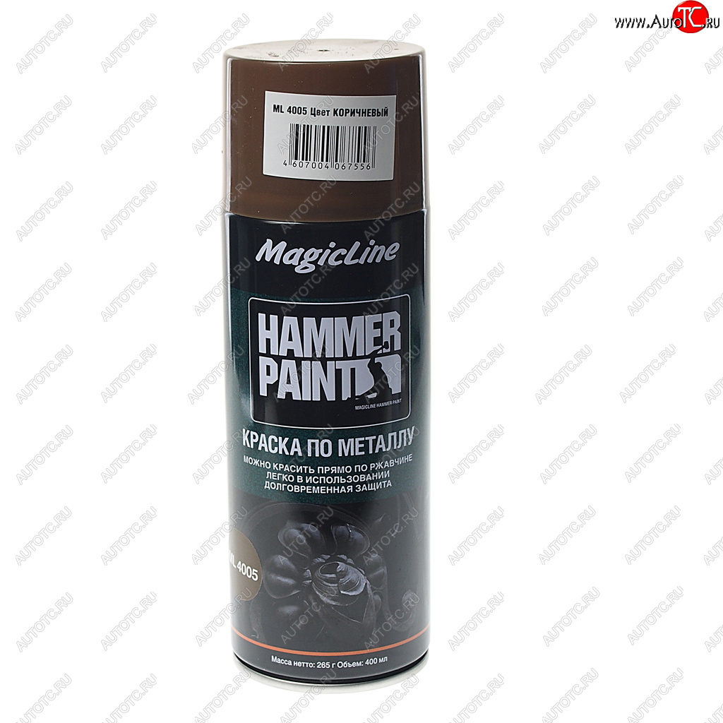 429 р. Краска по ржавчине коричневый аэрозоль 400мл MAGICLINE MAGICLINE ml4005  с доставкой в г. Керчь