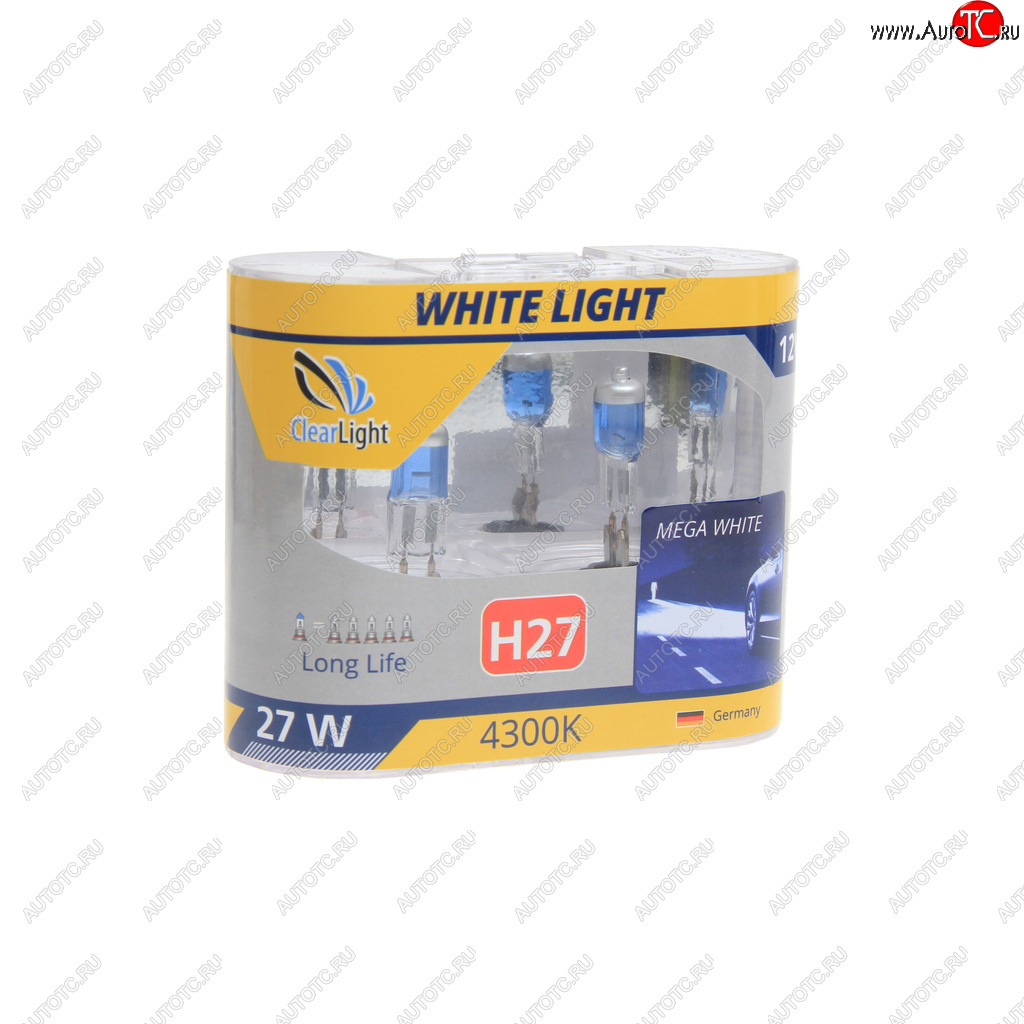 599 р. Лампа 12V H27 27W бокс (2шт.) White Light CLEARLIGHT CLEARLIGHT mlh27wl  с доставкой в г. Керчь