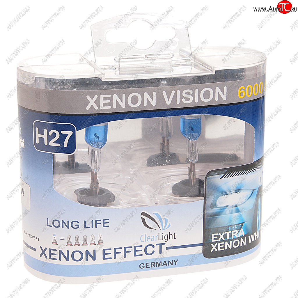 659 р. Лампа 12V H27 27W бокс (2шт.) Xenon Vision CLEARLIGHT CLEARLIGHT mlh27xv  с доставкой в г. Керчь