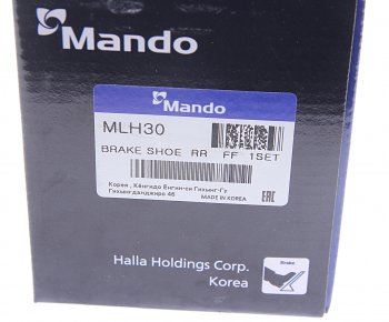 4 399 р. Колодки тормозные HYUNDAI Santa Fe (12-) KIA Sorento (12-) стояночного тормоза (4шт.) MANDO MANDO mlh30  с доставкой в г. Керчь. Увеличить фотографию 4