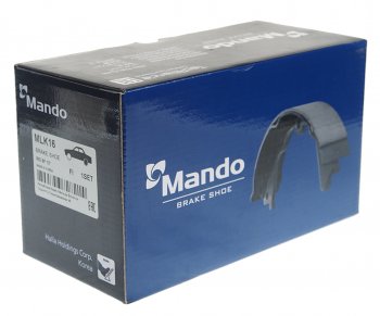 1 299 р. Колодки тормозные задние барабанные (4шт.) MANDO KIA Rio 2 JB дорестайлинг седан (2005-2009)  с доставкой в г. Керчь. Увеличить фотографию 3
