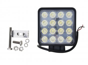 1 599 р. Фара рабочего света 125x107x58мм 48Вт (16 светодиодов) IP67 Slim Flood LUMEN LUMEN mlp-sle48ws1857f  с доставкой в г. Керчь. Увеличить фотографию 2
