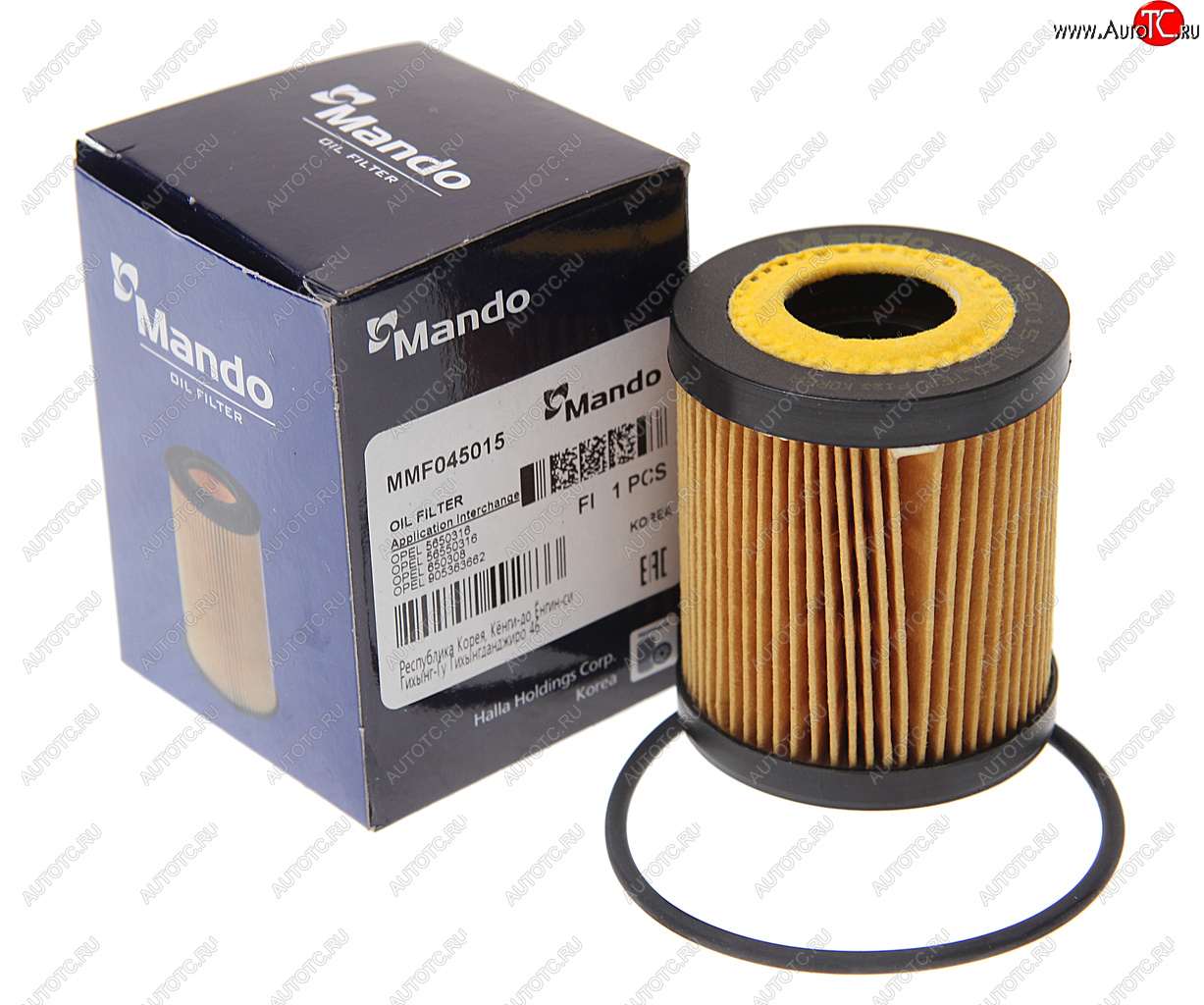 260 р. Фильтр масляный OPEL Astra G (1.8),Vectra B (1.8/2.5/2.6),Vectra C (3.2) MANDO MANDO mmf045015 MANDO mmf045015  с доставкой в г. Керчь