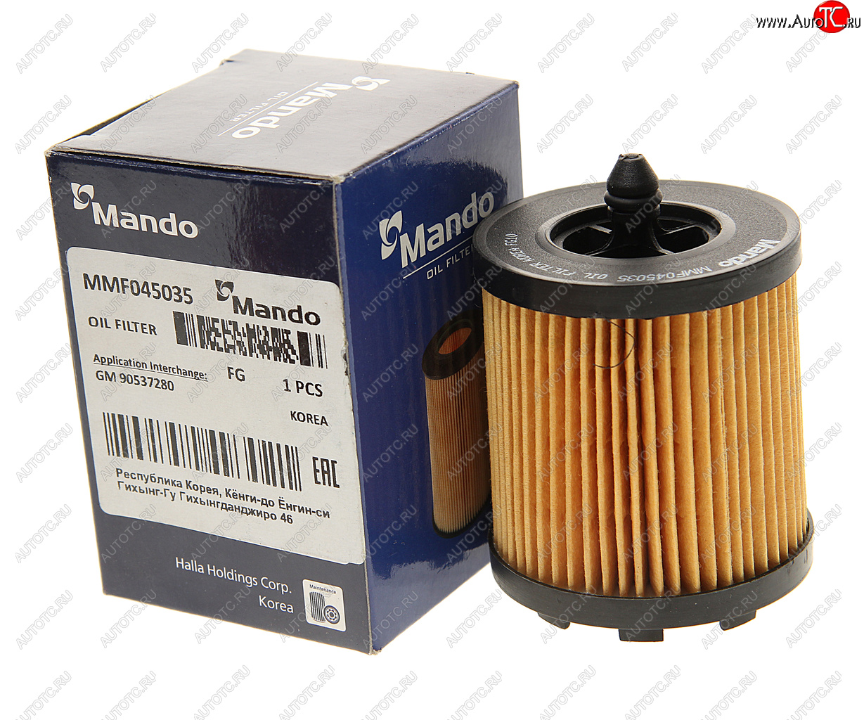 261 р. Фильтр масляный CHEVROLET Captiva (12-) (2.4) (картридж) MANDO MANDO mmf045035  с доставкой в г. Керчь
