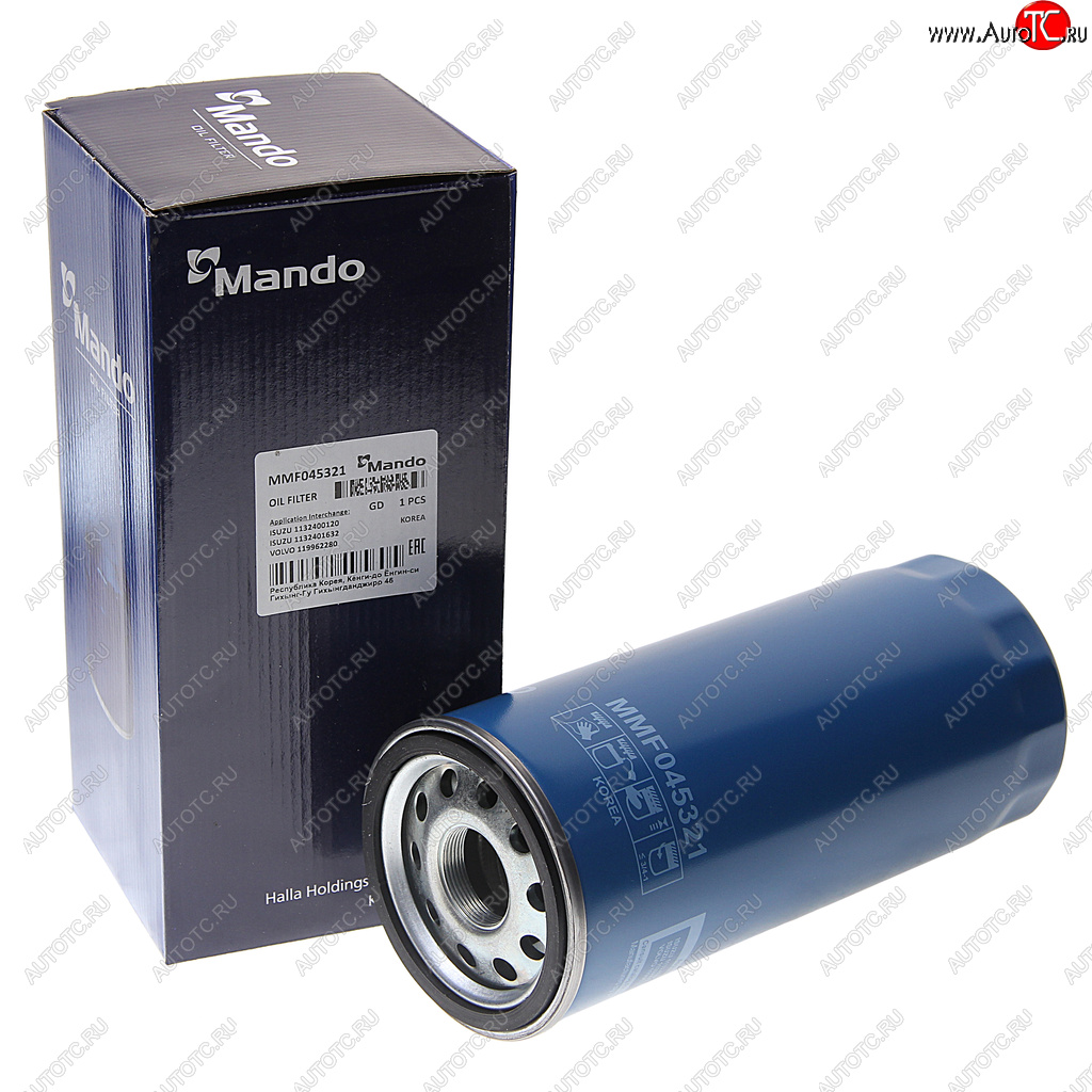 1 199 р. Фильтр масляный VOLVO 6FL,7FL,10FL,12F,12FH,12FL,16FL MANDO MANDO mmf045321  с доставкой в г. Керчь