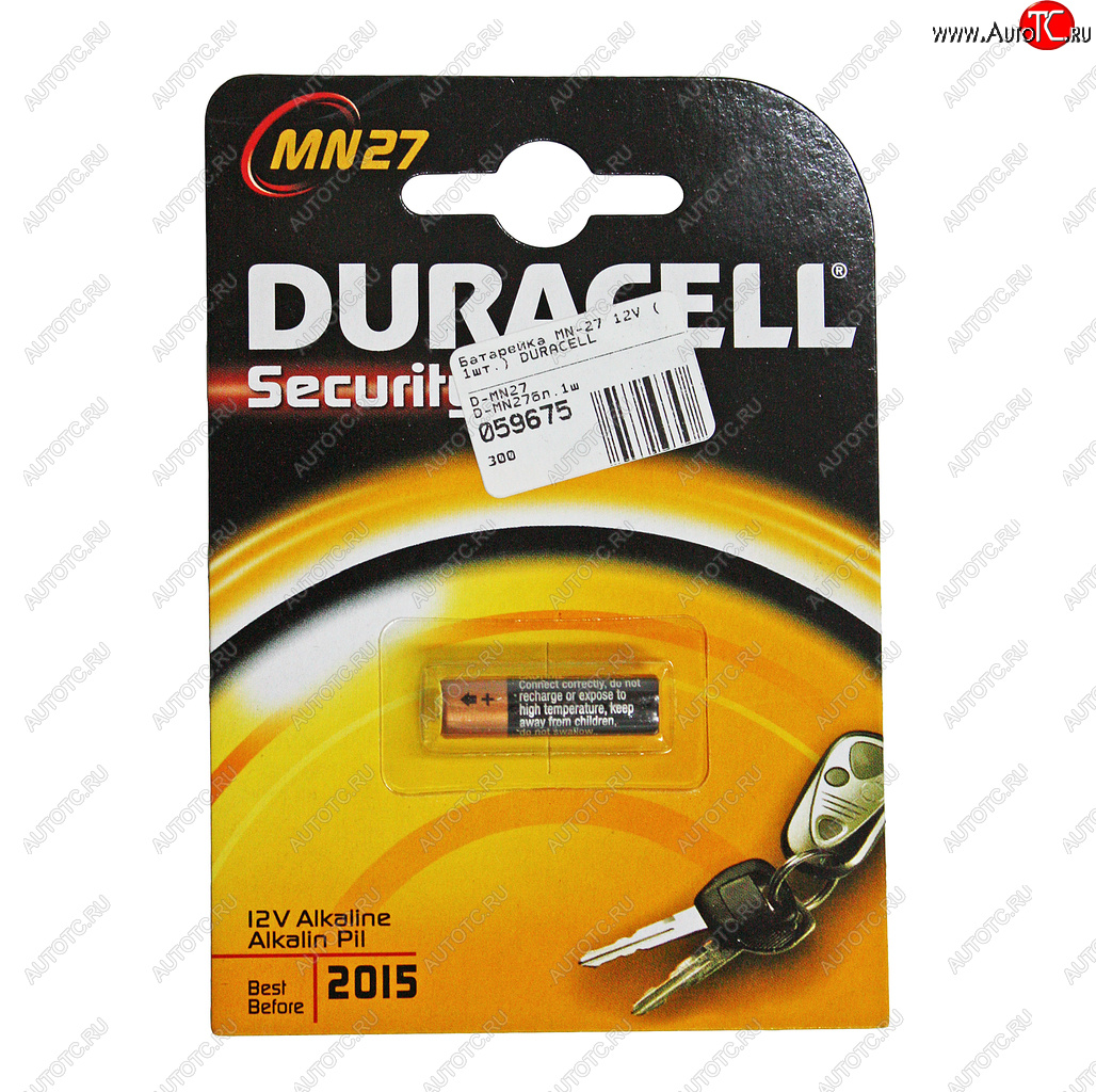529 р. Батарейка A27 MN27 12V (пульт сигнализации) блистер 1шт. Alkaline Security DURACELL DURACELL mn27-1bl  с доставкой в г. Керчь