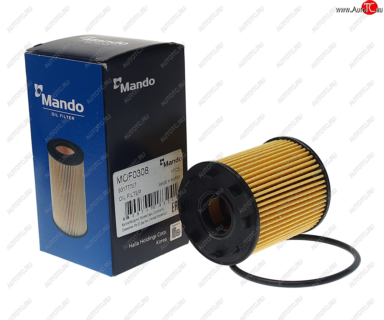 268 р. Фильтр масляный OPEL Astra H,Agila,Meriva,Corsa (03-) (D/1.3 CDTI) MANDO MANDO mof0308 MANDO mof0308  с доставкой в г. Керчь