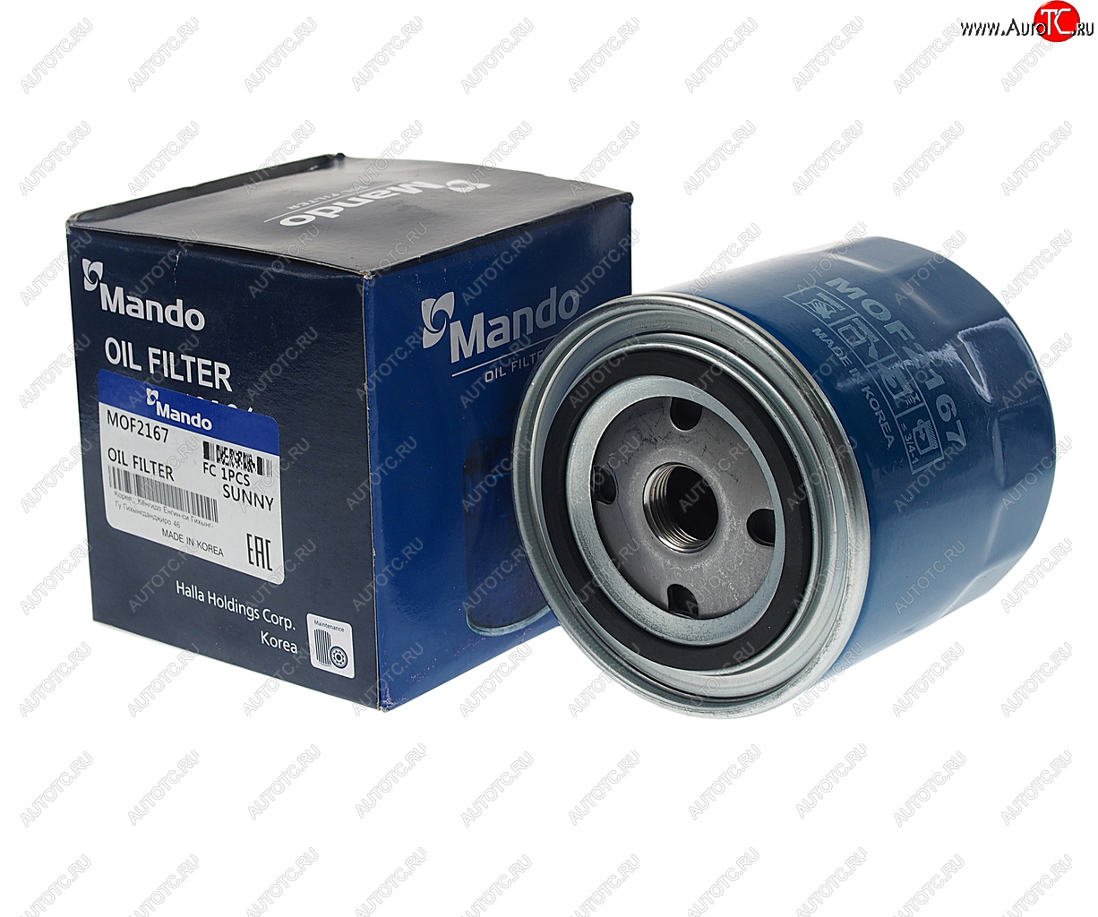 419 р. Фильтр масляный NISSAN Navara (D40T) (07-) MANDO MANDO mof2167  с доставкой в г. Керчь