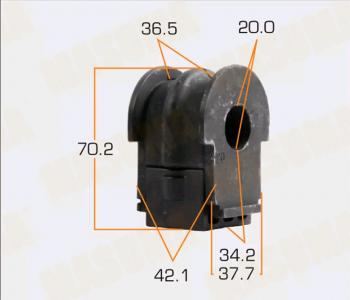 469 р. Втулка стабилизатора NISSAN Teana (L33R) (14-) (2.53.5) заднего MASUMA MASUMA mp-1251  с доставкой в г. Керчь. Увеличить фотографию 1