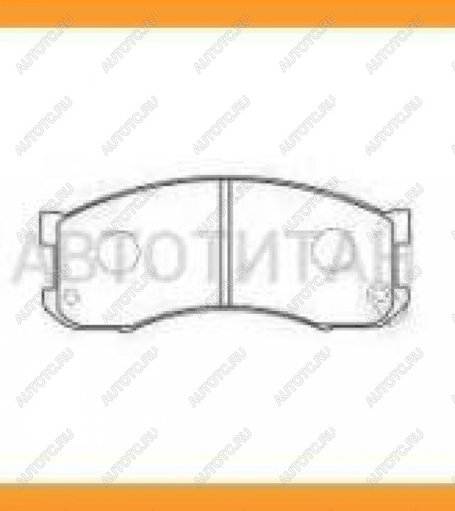 839 р. Колодки тормозные дисковые передние (4шт.) MANDO Mazda 626 GD седан (1987-1992)  с доставкой в г. Керчь