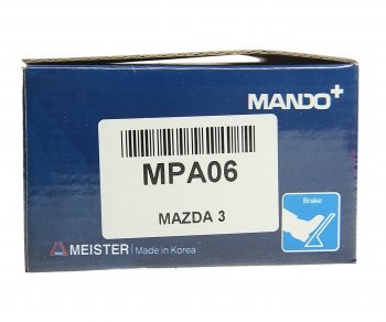 1 229 р. Колодки тормозные передние (4шт.) MANDO Ford Focus 2 хэтчбэк 3 дв. рестайлинг (2007-2011)  с доставкой в г. Керчь. Увеличить фотографию 4