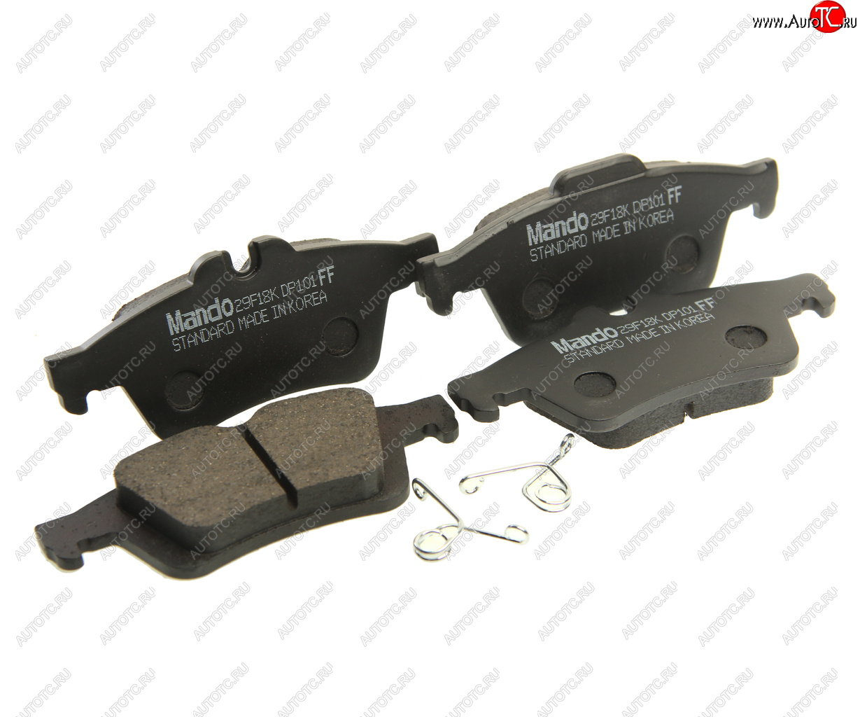 2 579 р. Колодки тормозные задние (4шт.) MANDO Mazda 3/Axela BL дорестайлинг, хэтчбэк 5 дв. (2009-2011)  с доставкой в г. Керчь