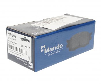 1 389 р. Колодки тормозные SUBARU Forester,Impreza передние (4шт.) MANDO MANDO mpb02  с доставкой в г. Керчь. Увеличить фотографию 2
