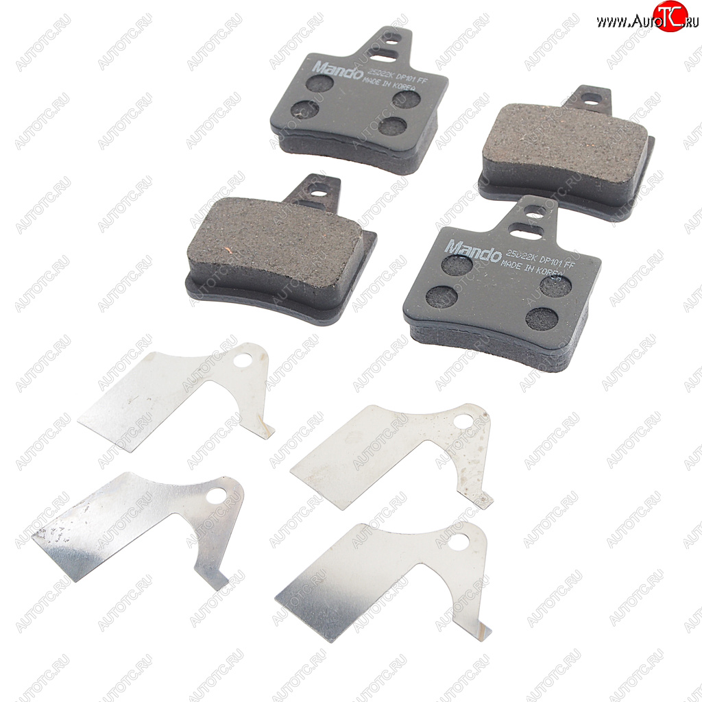 1 039 р. Колодки тормозные PEUGEOT 306 (94-01) задние (4шт.) MANDO MANDO mpc03 MANDO mpc03  с доставкой в г. Керчь