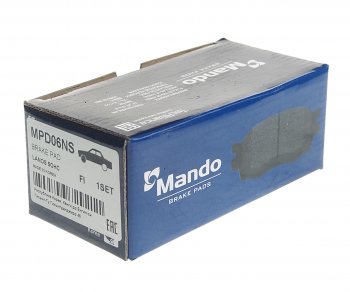 889 р. Колодки тормозные передние (4шт.) MANDO Daewoo Matiz M250 рестайлинг (2007-2015)  с доставкой в г. Керчь. Увеличить фотографию 2